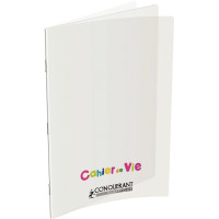 Cahier de vie 96 pages lignées/unies, couverture polypropylène, format 24x32 cm 