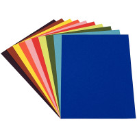 Paquet de 24 feuilles papier dessin couleur format 50 x 65 cm 160 g couleurs vives assorties 