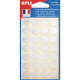 Etui de 112 pastilles adhésives diamètre 15 mm argent