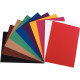 Paquet de 10 feuilles de carton ondulé coloris assortis format 25 x 35 cm