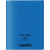 Piqûre 48 pages couverture polypropylène avec 2 rabats format 24x32 cm seyes bleu