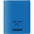 Piqûre 96 pages couverture polypropylène avec 2 rabats format 17x22 cm seyes coloris bleu