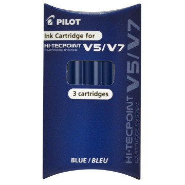 Etui de 3 recharges pour V5/V7 rechargeable bleu