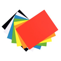 Lot de 7 feuilles magnétiques, A4 (21 x 29,7 cm) couleurs assorties 