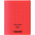 Piqûre 96 pages couverture polypropylène avec 2 rabats format 24x32 cm seyes rouge