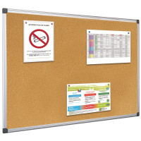 Tableau liège avec encadrement aluminium lg90xL180cm 