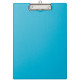 Plaque porte bloc en plastique A4 + bleu 