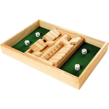 Double jeu SHUT THE BOX en bois