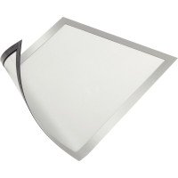 Sachet de 5 cadres d'affichage A4 magnétique coloris argent 
