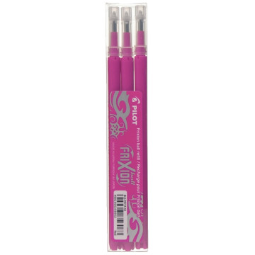 Etui de 3 recharges pour stylo Frixion rose