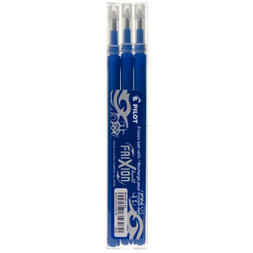 Etui de 3 recharges pour stylo Frixion bleu