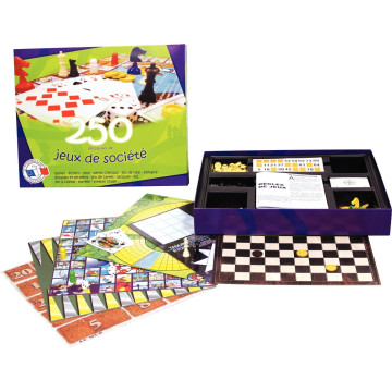 Boîte de 250 jeux de société