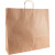 Carton de 100 sacs kraft brun poignée torsadées 41+20x46cm 100g/m²