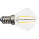 Ampoule LED sphérique claire E14 4W