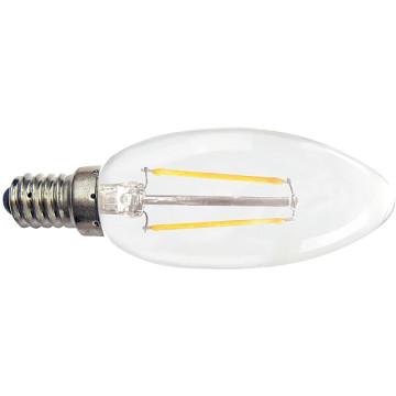 Ampoule LED flamme lisse E14 2W