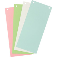 Paquet de 100 fiches intercalaires rectangulaires FOREVER 180g, coloris assortis 