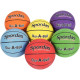 Sachet de 6 Ballons Basket Ball Taille 5 22cm  assortis