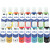 Carton de 16 flacons de 150 ml de gouache brillante BRILLO couleurs assorties