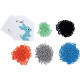 Sac de 1500 aquaperles et 10 modèles, 3 x 3mm, en 5 coloris assortis