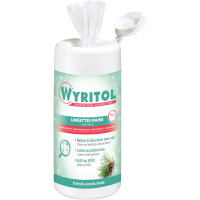 Boîte distributrice de 100 lingettes désinfectantes mains 2en1 Wyritol 