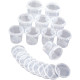 Lot de 10 pots vides 150ml avec couvercle 
