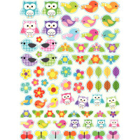 Sachet 260 gommettes nature assorties 