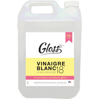 Bidon 5 litres de vinaigre blanc 18° GLOSS 