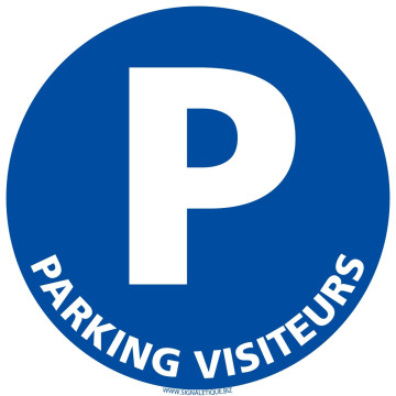 Panneau parking visiteurs