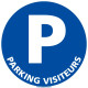 Panneau parking visiteurs 