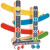 Toboggan à voitures en bois