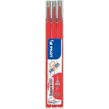 Set de 3 recharges frixion point rouge