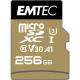 Carte micro SD Emtec UHS I U3 V30 Speedin Pro 256 GO XC