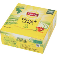 Boîte de 100 sachets de thé noir LIPTON Yellow fraicheur 200G 