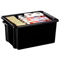 Bac de rangement STRATA 32 litres noir 