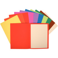 Paquet de 100 chemises FLASH en carte recyclée 220g, coloris assortis 