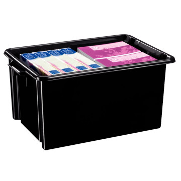 Bac de rangement STRATA 48,5 litres noir