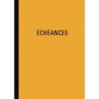 Piqûre échéancier de 100 pages format 21 x 29,7 cm 