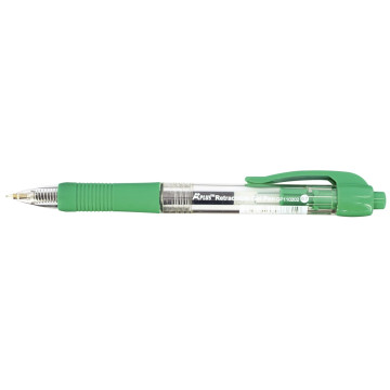 Stylo gel rétractable vert