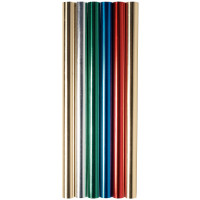 Boite de 6 rouleaux de feuilles aluminium double face 90 g/m², 5mx0,50 couleurs assorties 