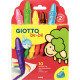 Etui de 10 maxi crayons cire incassable Giotto bébé assorti + taille crayons