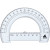 Rapporteur cristal gradué 12 cm, 180°