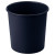 Corbeille à papier plastique ronde 18 litres noir