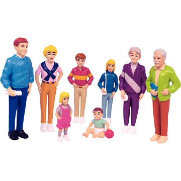 La famille européenne 8 figurines