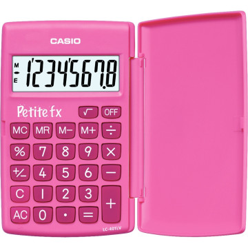 Calculatrice de poche CASIO 8 chiffres PETITE FX ROSE