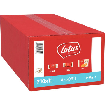 Coffret de 210 biscuits LOTUS assortis