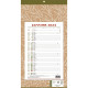 Calendrier mensuel 36 x 19 cm 12 feuilles Natura 