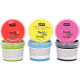 Lot de 6 pots 100ml de peinture aux doigts pour textile, assortiment 1 