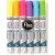 Pochette de 6 feutres pour tissus, couleurs fluorescentes assorties