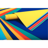 Paquet de 25 feuilles affiche couleurs éclatantes 75g format 60x80cm couleur blanc 