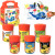 Lot de 6 p'tits pots 50ml de gouache Néfertari + pinceau
